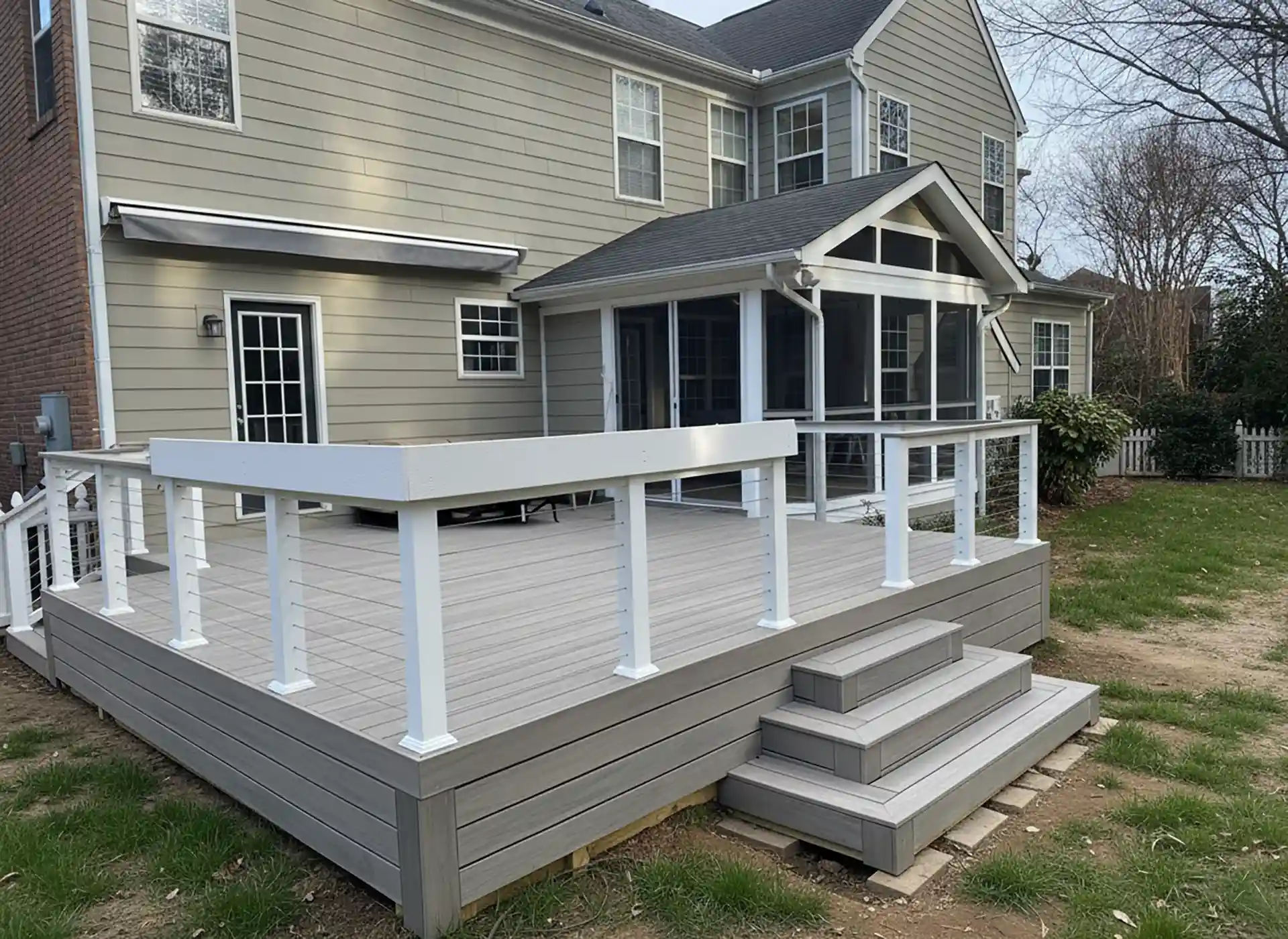 Screened porch by Open Air Construction