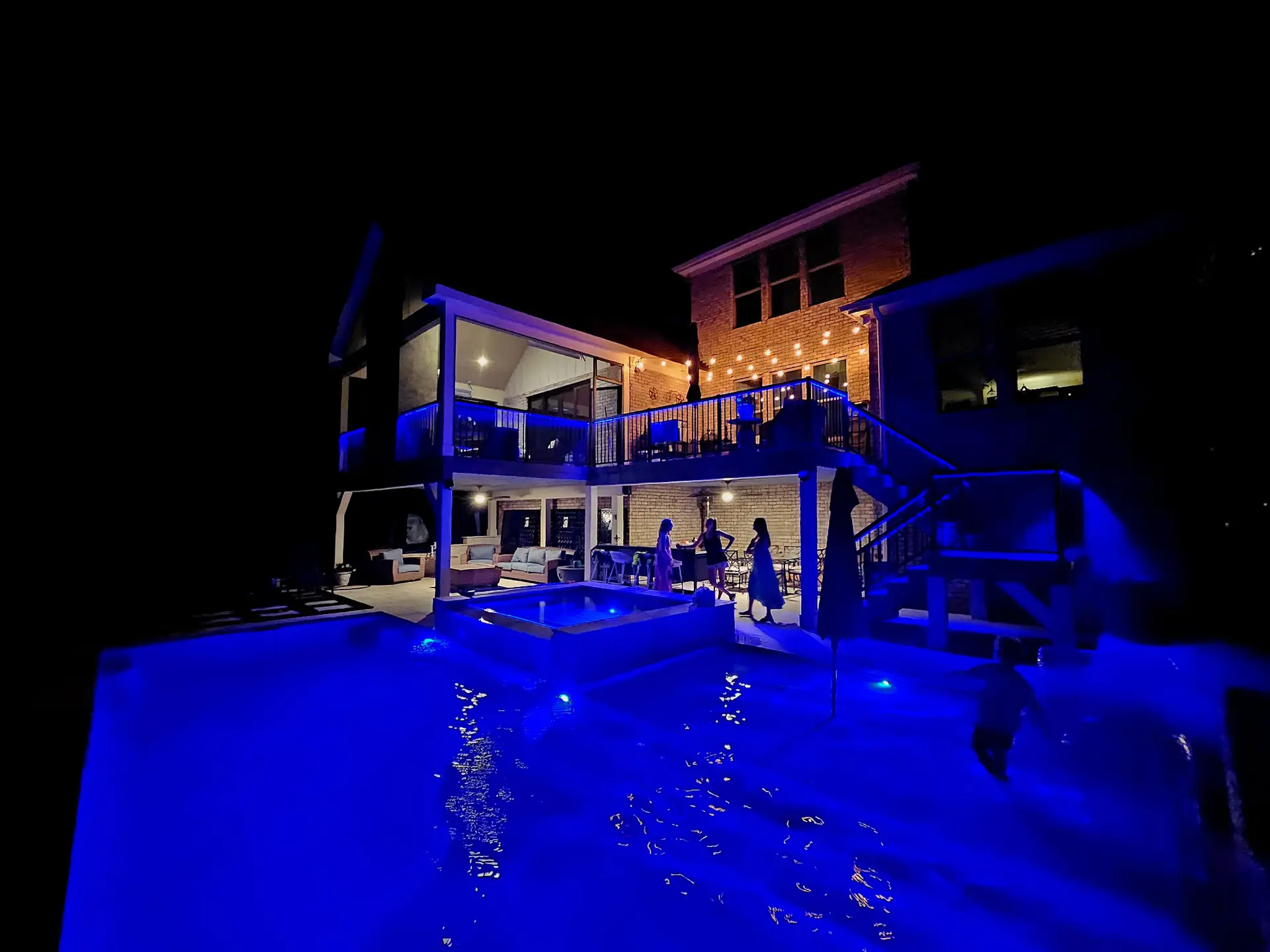 Multi-level deck construction in Charlotte